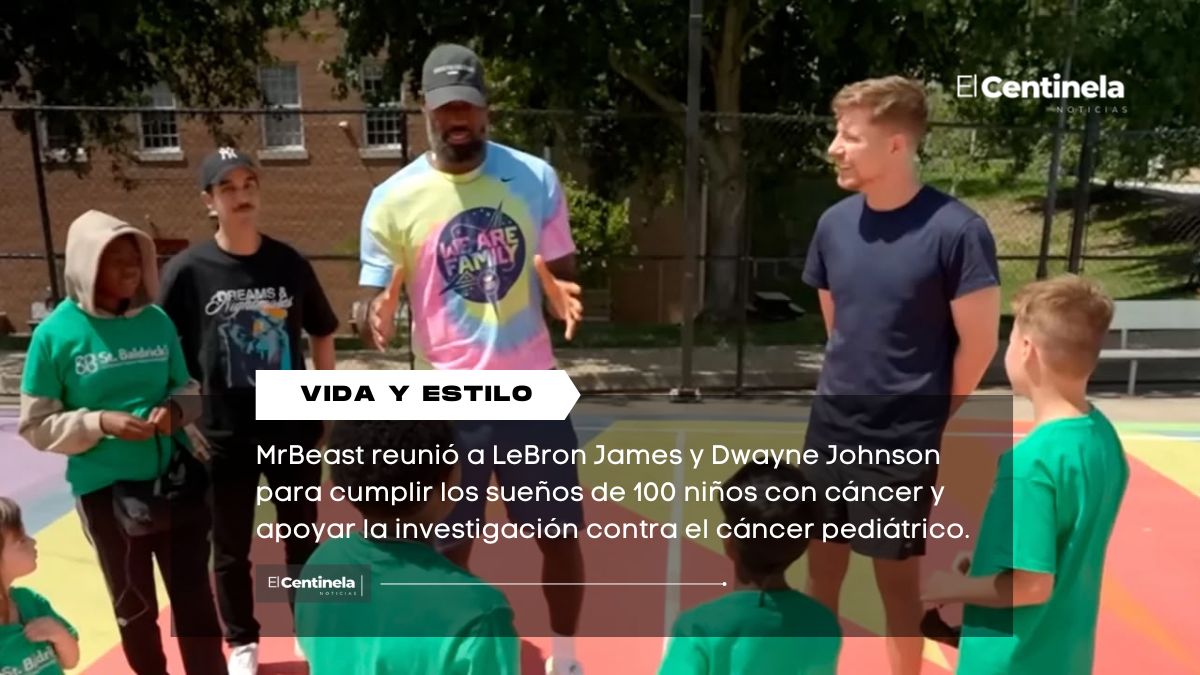 MrBeast, LeBron James y The Rock hicieron realidad los sueños de 100 niños con cáncer