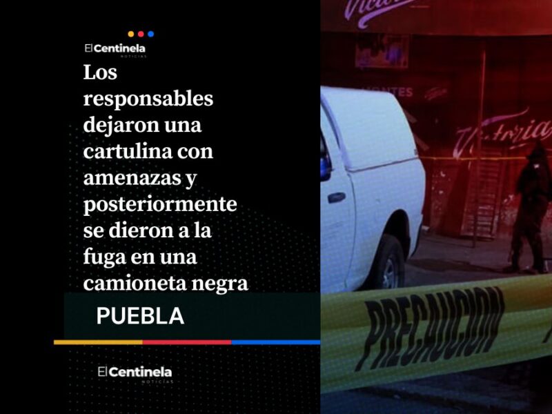 Ejecutan a adulto mayor en su negocio de Santa Rita Tlahuapan, Puebla; atacantes dejan narcomensaje
