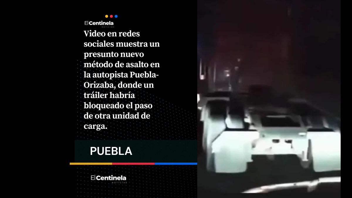 Trailero embiste tráiler que le bloqueó el paso y evita asalto en la Puebla-Orizaba
