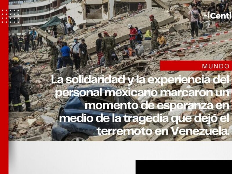 Cruz Roja Mexicana rescata a hombre tras 180 horas bajo escombros en Venezuela