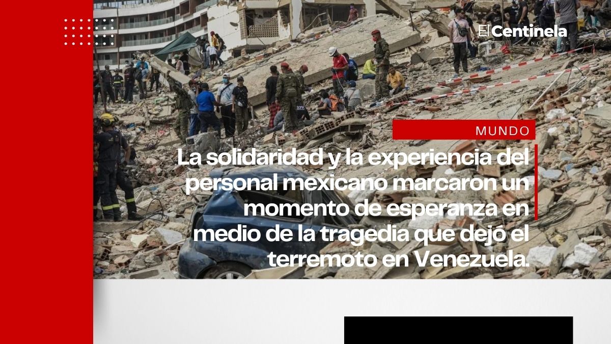 Cruz Roja Mexicana rescata a hombre tras 180 horas bajo escombros en Venezuela