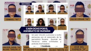 Vinculan a proceso a ocho implicados por el asesinato de la periodista Roxana Guzmán