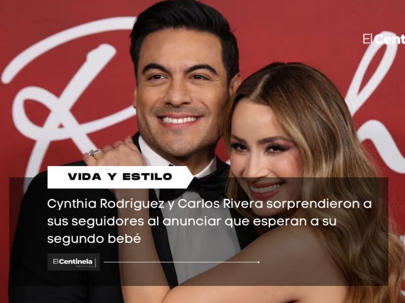 Cynthia Rodríguez y Carlos Rivera esperan a su segundo bebé: una niña llamada María