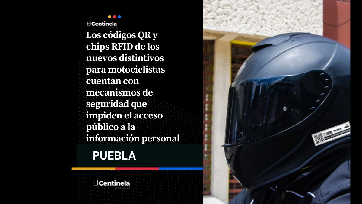 SMT de Puebla aclara que el QR de los cascos para motociclistas no revela datos personales