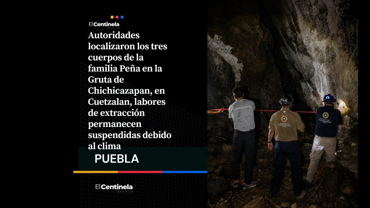 Localizan los tres cuerpos de la familia Peña en la en Cuetzalan, extracción está suspendida