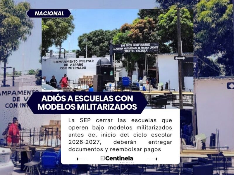 Tras el caso Dafne, SEP ordena cerrar escuelas militarizadas antes del ciclo escolar 2026-2027
