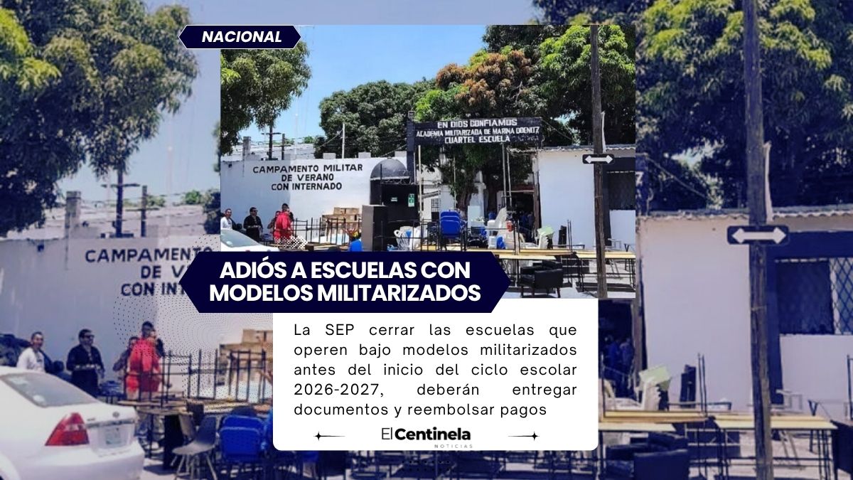 Tras el caso Dafne, SEP ordena cerrar escuelas militarizadas antes del ciclo escolar 2026-2027