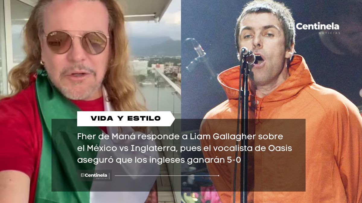 Fher de Maná responde a Liam Gallagher por su pronóstico del México vs Inglaterra: “Ubícate”