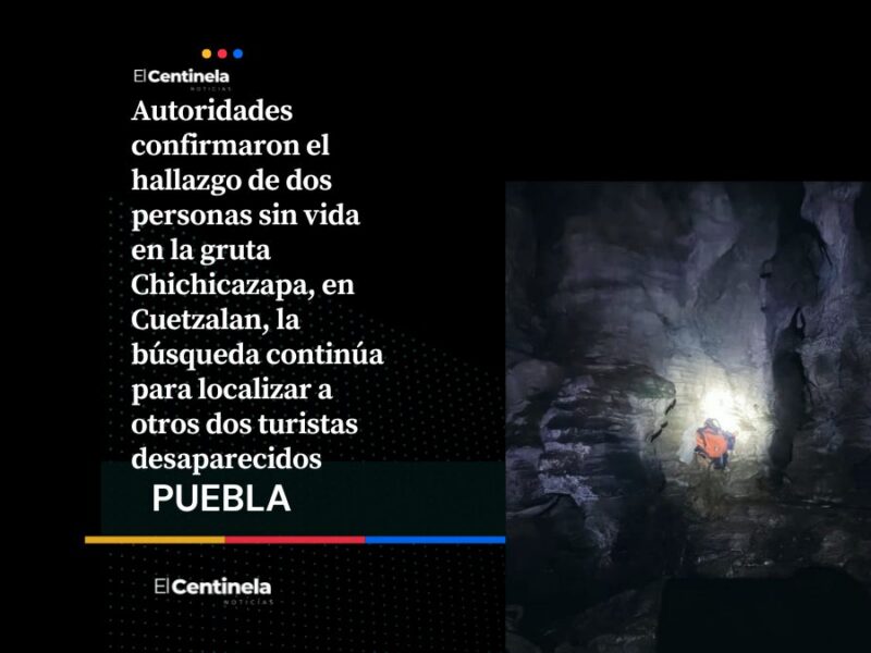 Suman dos turistas sin vida en la gruta de Cuetzalan, sigue la búsqueda de otros dos