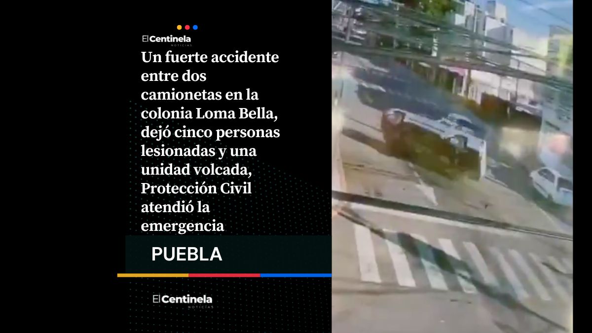 Camioneta con trabajadores vuelca tras choque en Loma Bella, hay cinco personas lesionadas