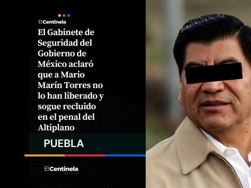 Seguridad desmiente liberación de Mario Marín, continúa recluido en el penal del Altiplano