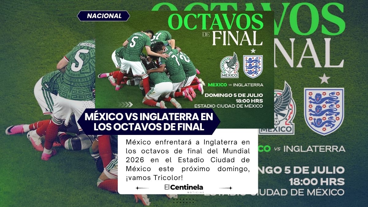¡Ya hay rival confirmado! México se enfrentará a Inglaterra en octavos de final del Mundial