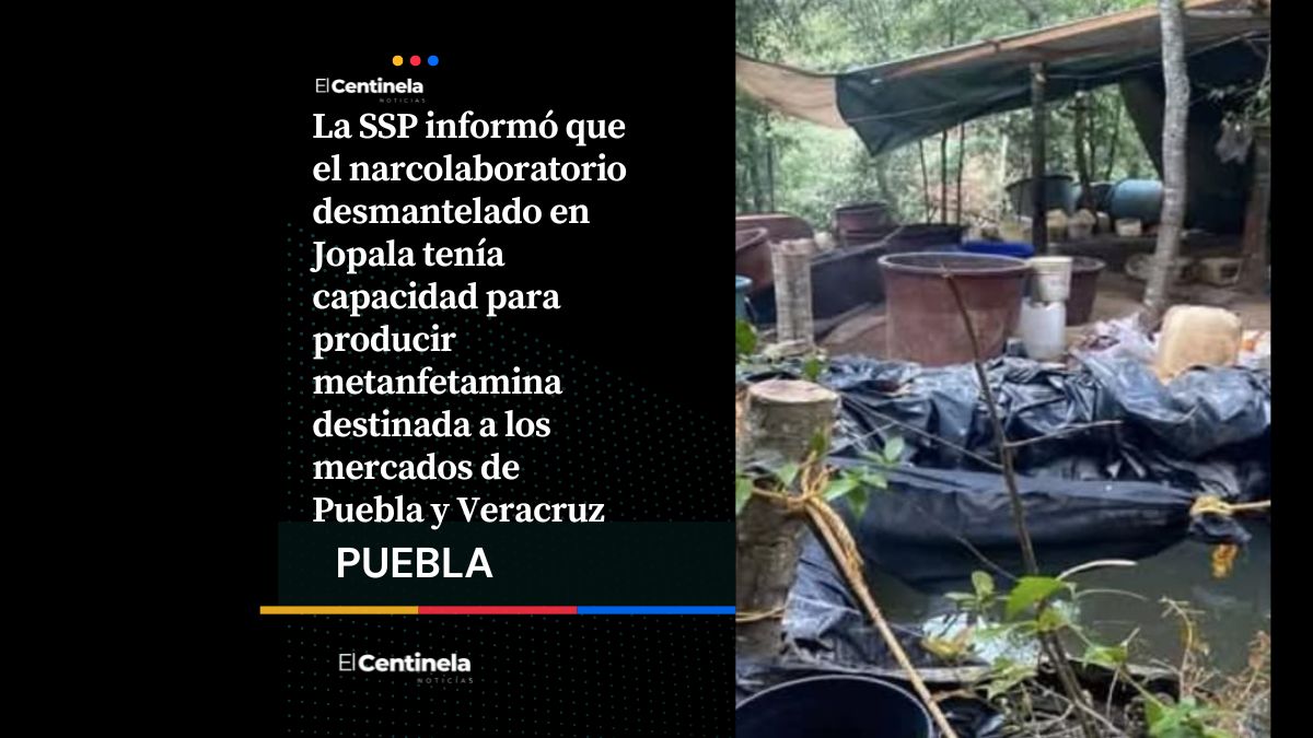 Narcolaboratorio de Jopala abastecía droga para Puebla y Veracruz con producción valuada en 2 mil 400 millones de pesos