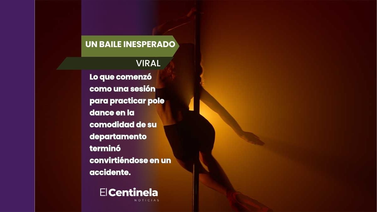 VIDEO: chica practica “pole dance” y termina inundando su departamento