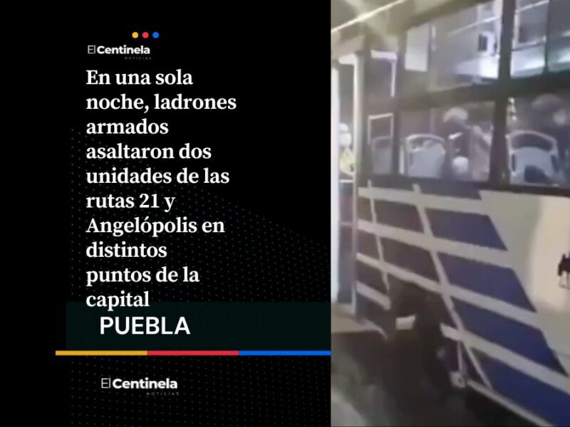 En rojo el transporte público: Dos asaltos dejan cerca de 30 víctimas en una sola noche