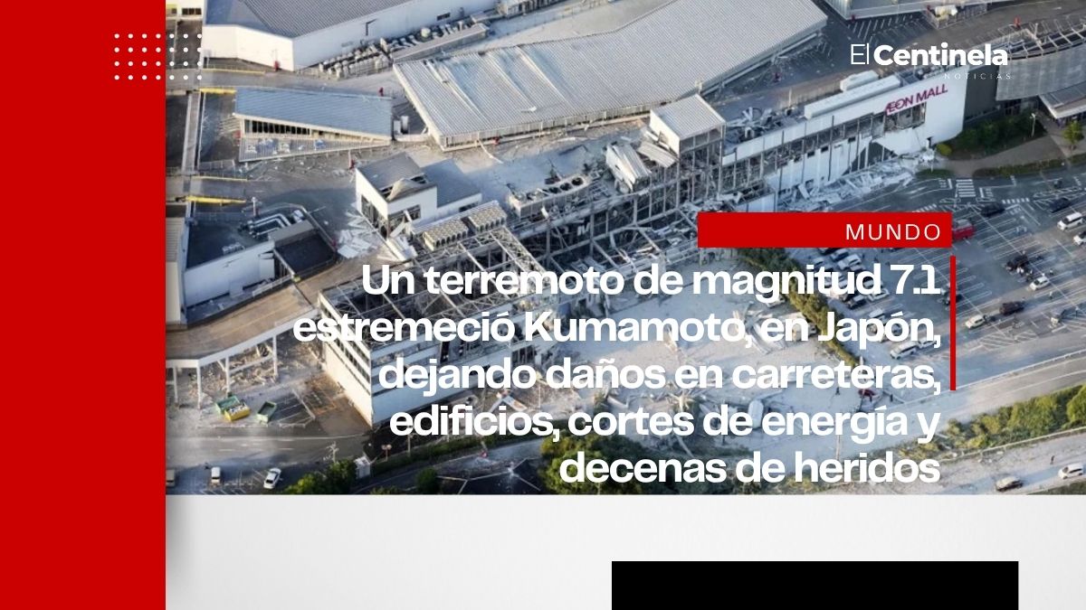 Terremoto de 7.1 sacude Japón: Kumamoto reporta daños, heridos y afectaciones
