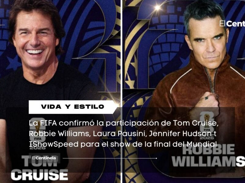 Tom Cruise, Robbie Williams e IShowSpeed encabezarán el show de la final del Mundial