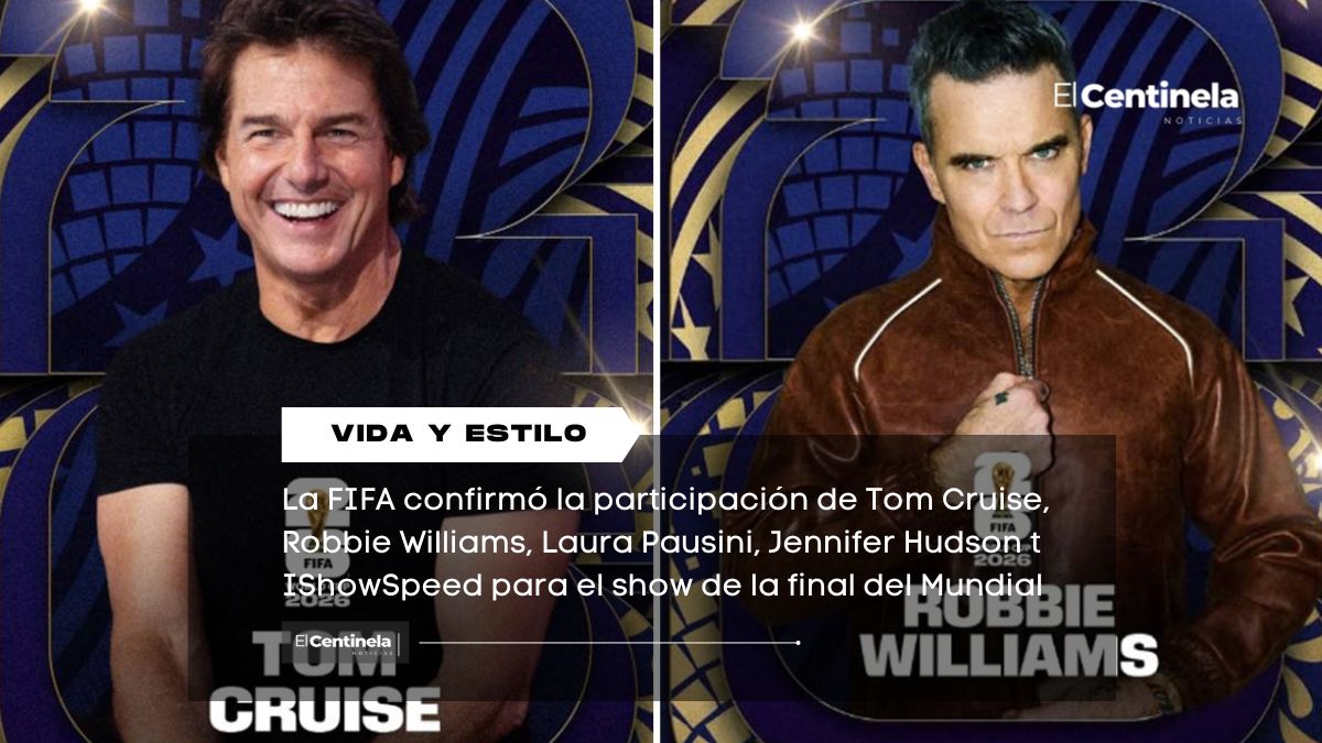 Tom Cruise, Robbie Williams e IShowSpeed encabezarán el show de la final del Mundial