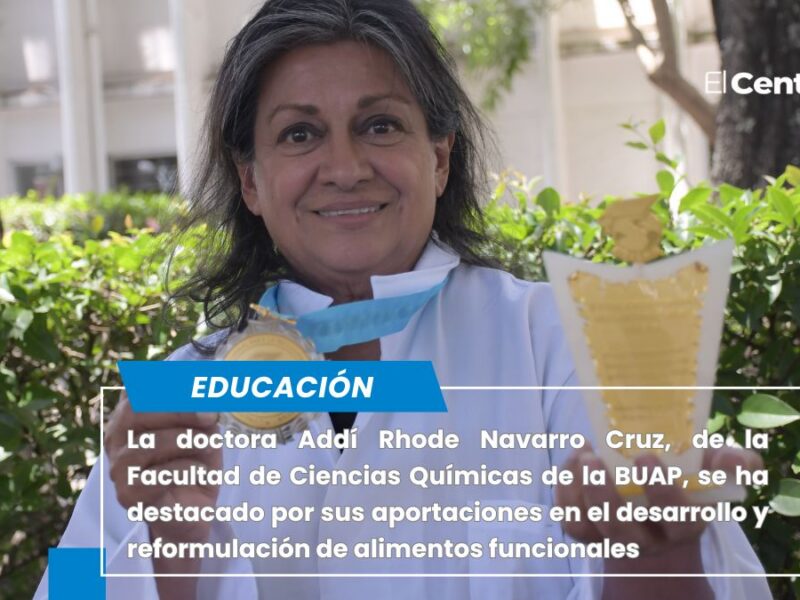 Addí Rhode Navarro Cruz, investigadora de la BUAP, recibe Galardón a la Excelencia Educativa de OIICE