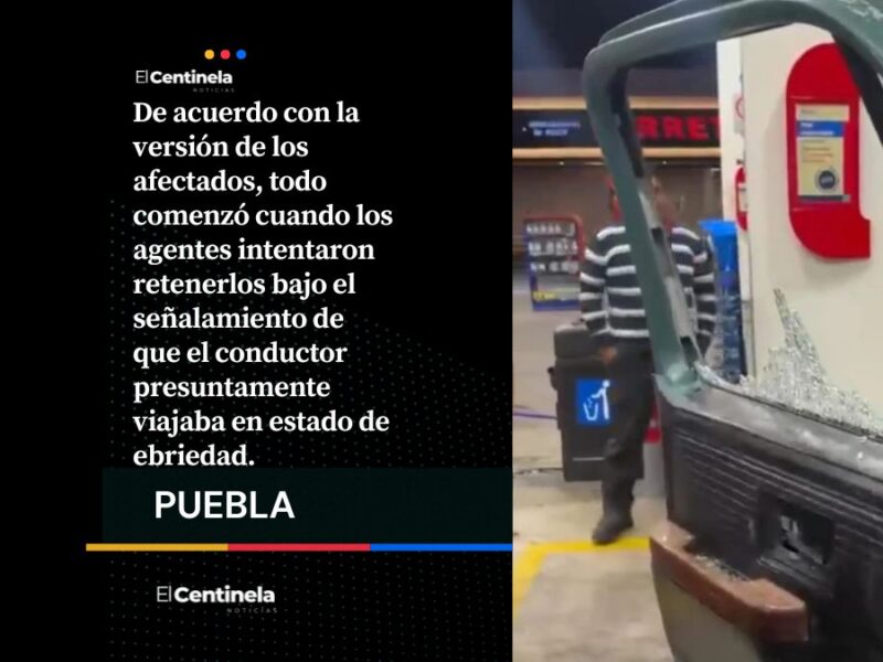 “¡Unos policías nos están disparando!”: pareja sufre ataque en Vía Atlixcáyotl