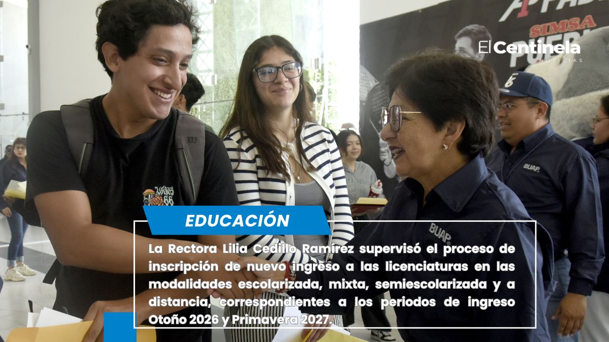 Supervisa Rectora Lilia Cedillo proceso de inscripción del nivel superior