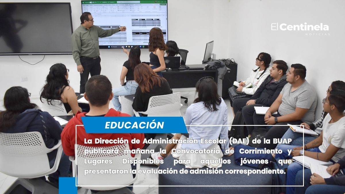 Publicará BUAP Convocatoria de Corrimiento y Lugares Disponibles 2026
