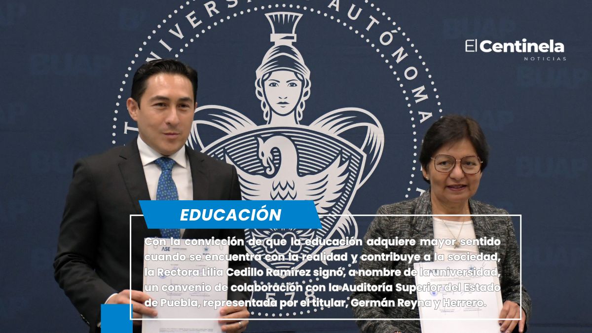 Signan convenio de colaboración BUAP y la Auditoría Superior del Estado de Puebla