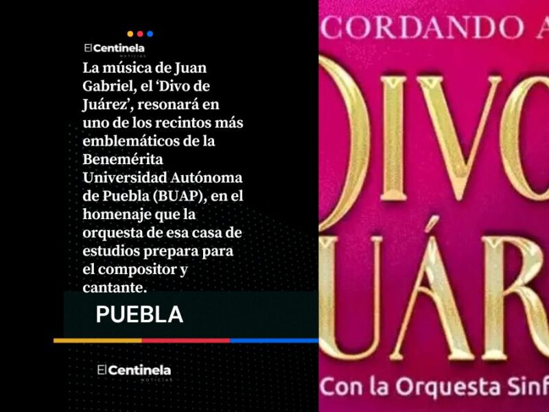 Orquesta BUAP rendirá homenaje a Juan Gabriel en Puebla: boletos desde 264 pesos
