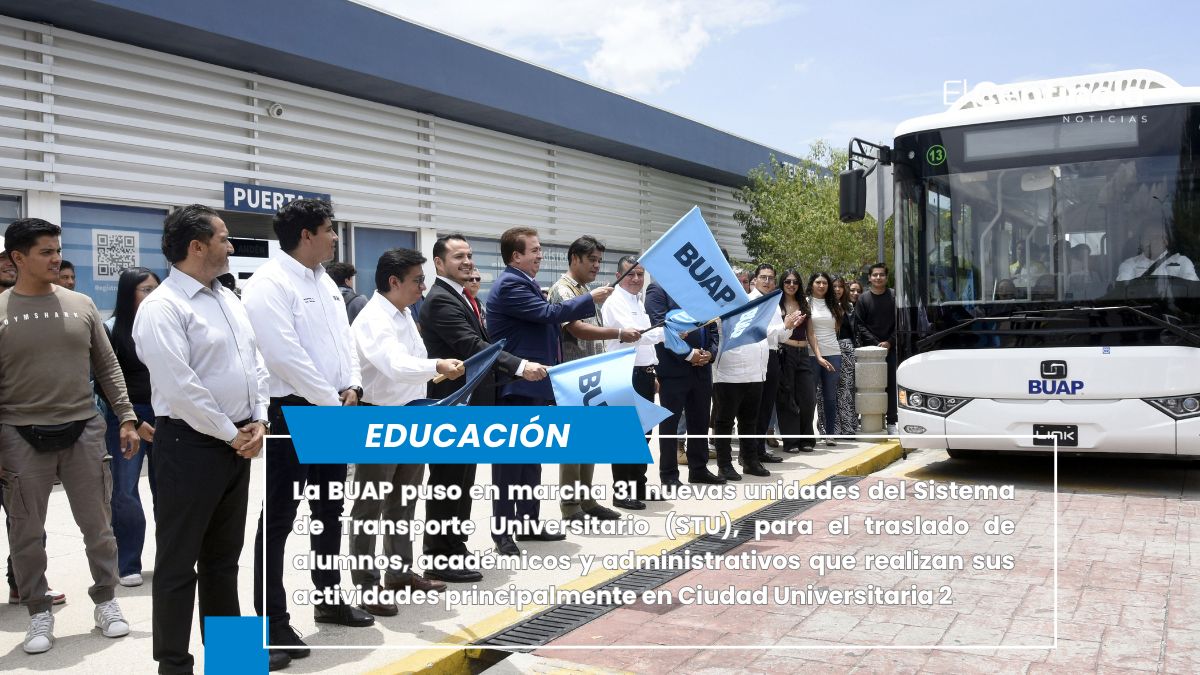 Dan banderazo de salida a nuevas unidades del Sistema de Transporte Universitario
