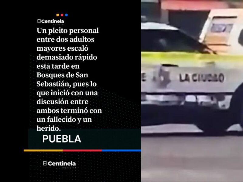 Se salió de control: Riña entre dos abuelitos deja un muerto en Bosques de San Sebastián
