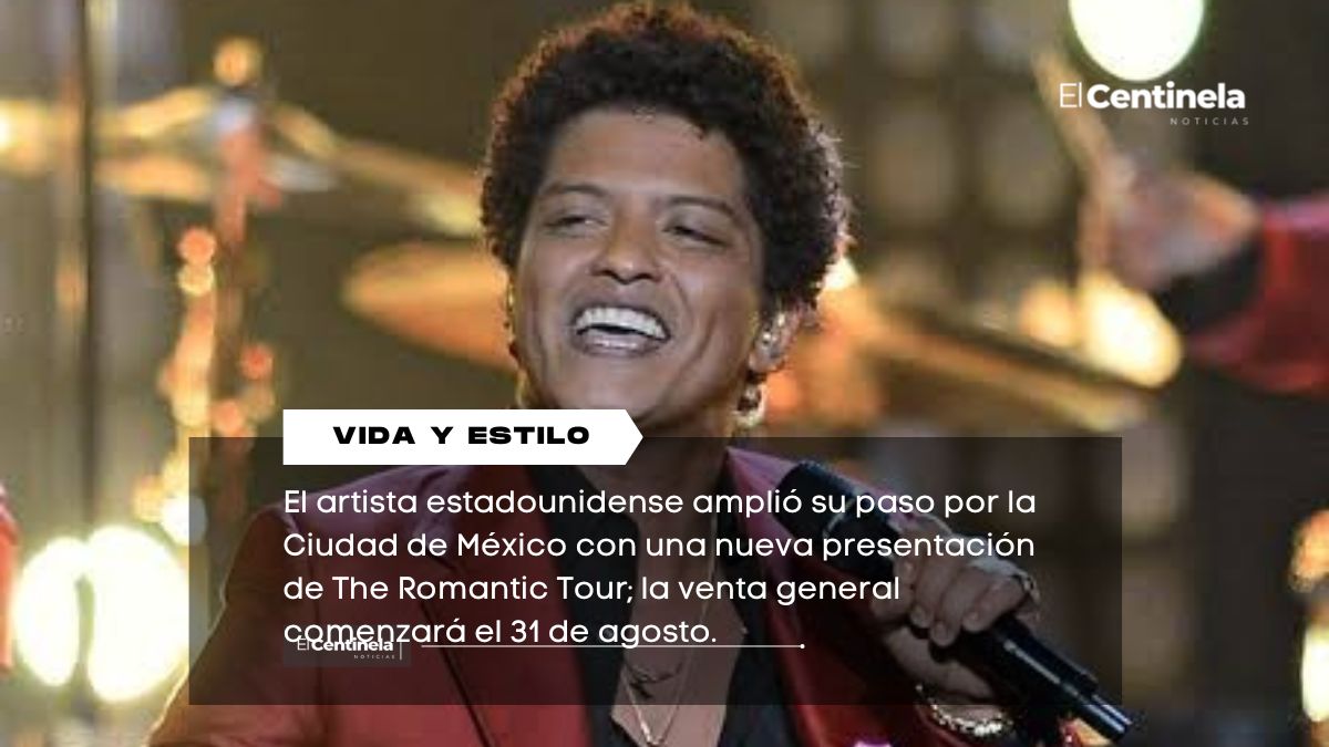 Bruno Mars anuncia QUINTA fecha en CdMx: ¿Cuándo inicia la venta de boletos para su concierto en Estadio GNP Seguros?