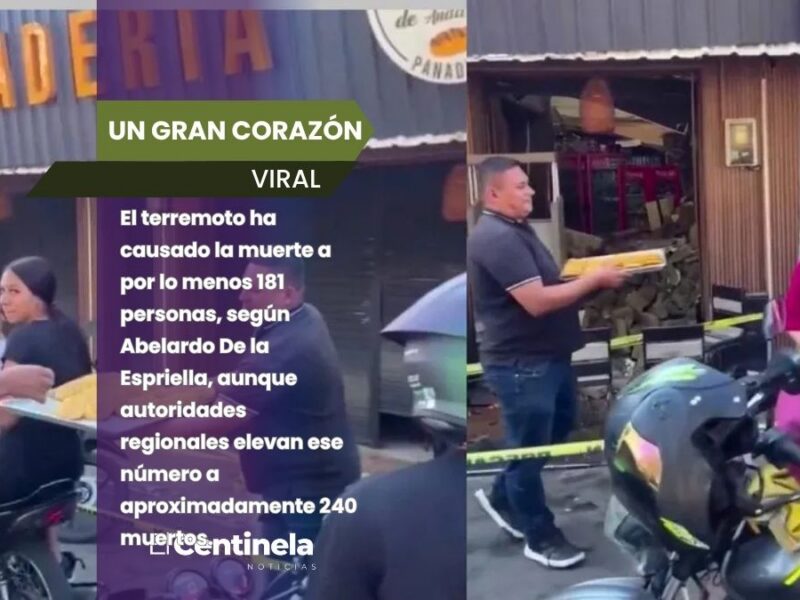Entre los escombros de su negocio: panadero de Cali reparte galletas a vecinos tras terremoto en Colombia