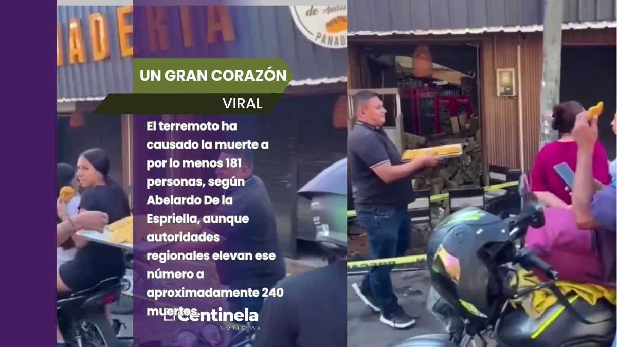Entre los escombros de su negocio: panadero de Cali reparte galletas a vecinos tras terremoto en Colombia