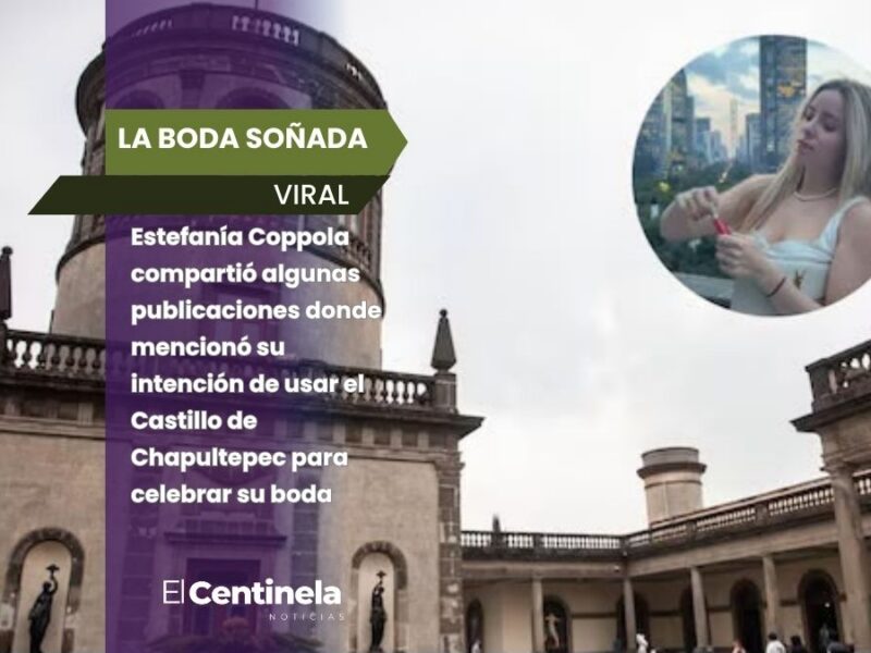 ¿Quién es Estefanía Coppola, actriz e influencer que quería su boda en el Castillo de Chapultepec por 1 mdp?