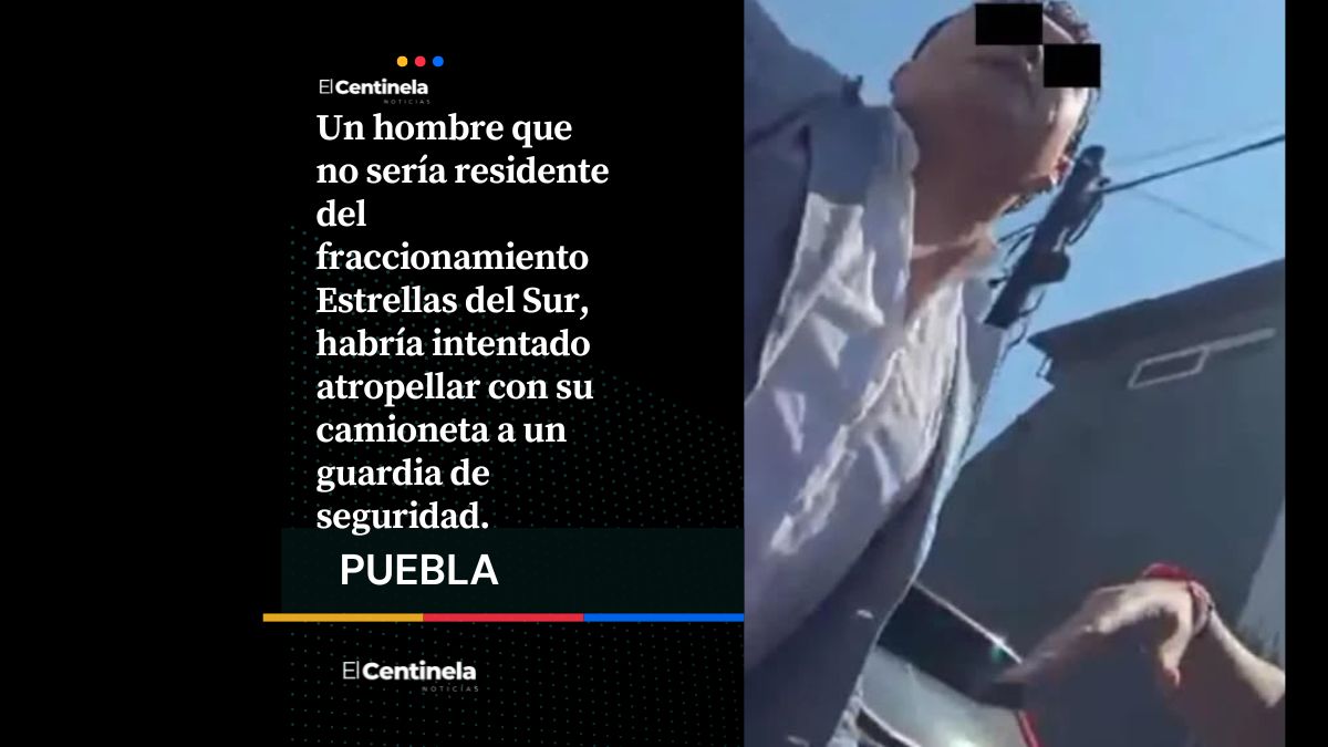 Agreden a guardia de seguridad en Estrellas del Sur: le avientan la camioneta para no pagar cono aplastado