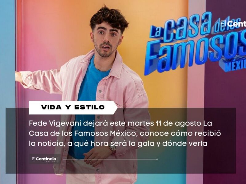 Fede Vigevani sale HOY de La Casa de los Famosos México 4: hora y dónde ver su despedida
