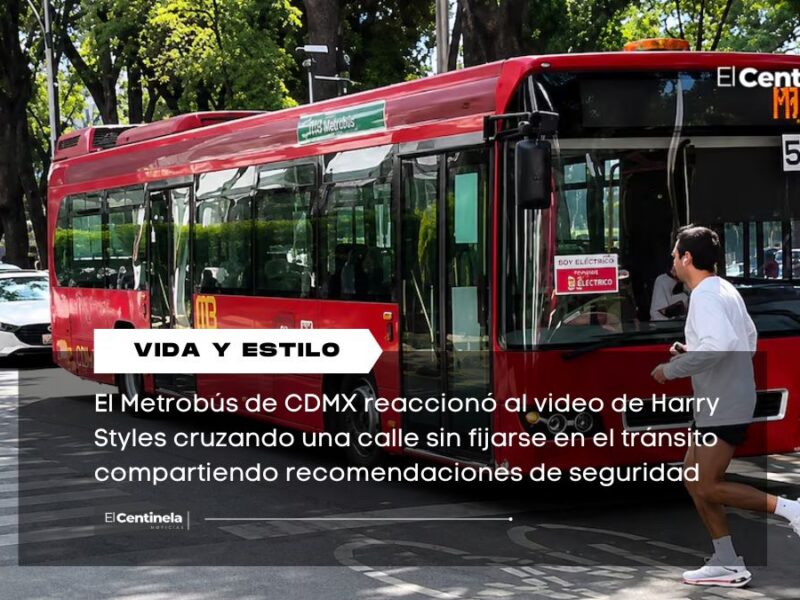 Harry Styles recibe recomendaciones del Metrobús tras viralizarse por cruzar una avenida en CDMX sin precaución