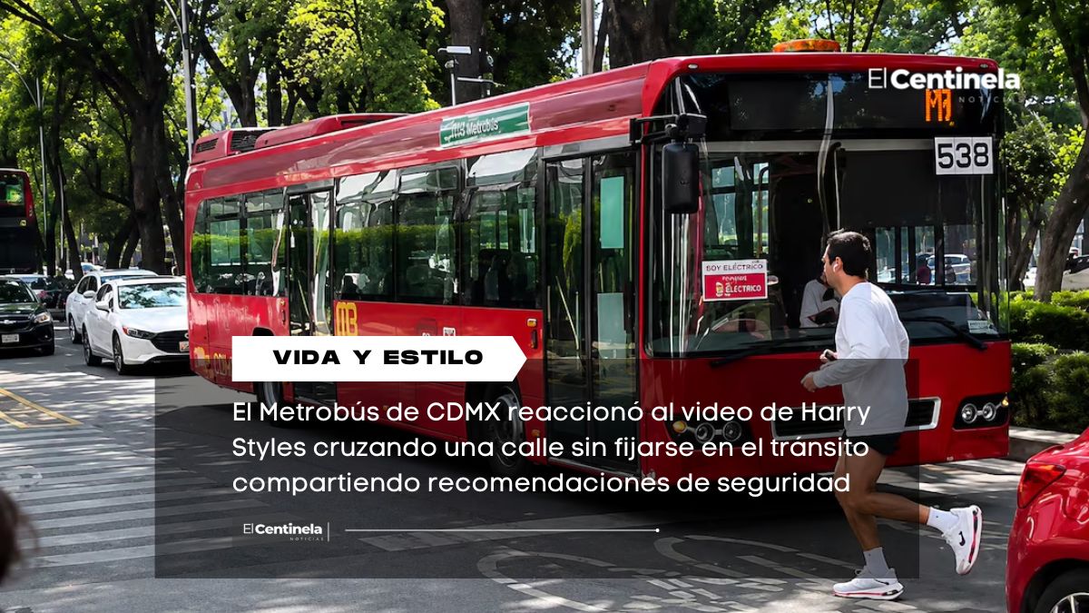 Harry Styles recibe recomendaciones del Metrobús tras viralizarse por cruzar una avenida en CDMX sin precaución
