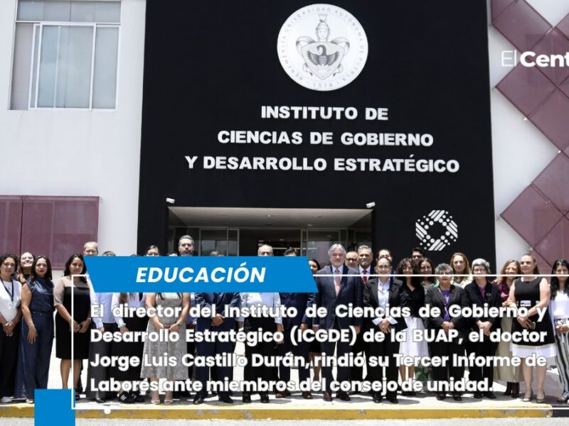 Preside Rectora Lilia Cedillo Tercer Informe de Labores en el ICGDE