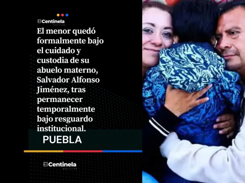 Restituyen con sus abuelos maternos a Salvador, hijo de Karla Valeria, víctima de feminicidio en Aparicio