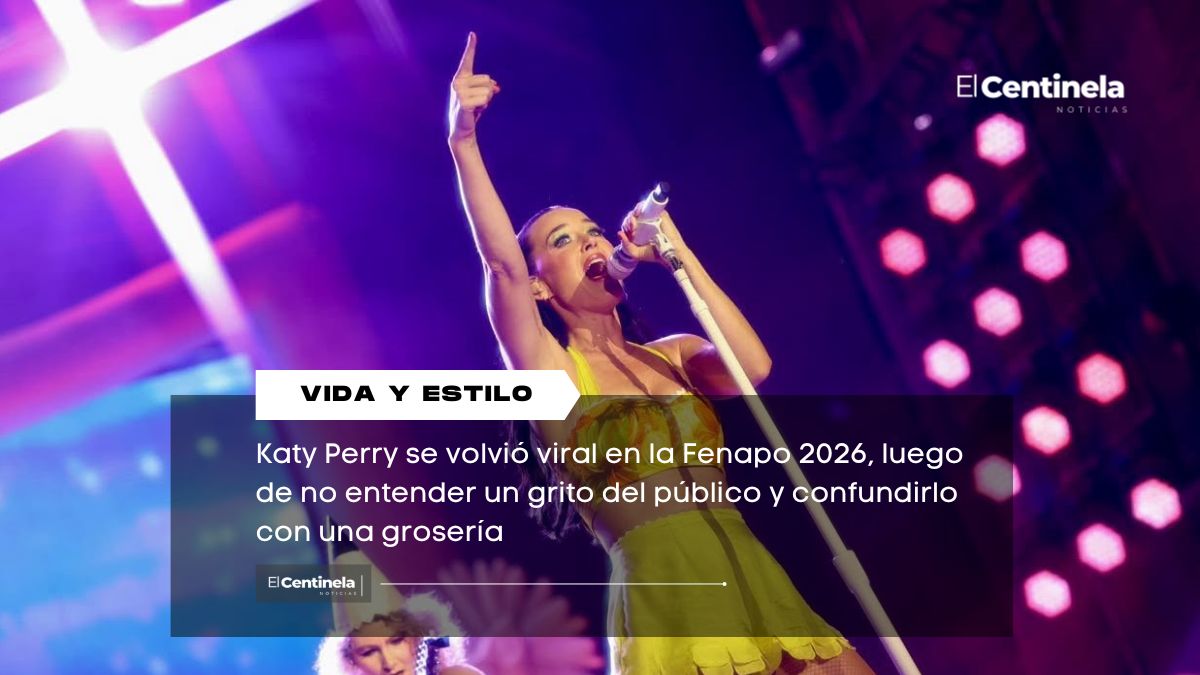 Katy Perry se vuelve viral en la Fenapo 2026 tras confundir gritos del público con una grosería durante concierto