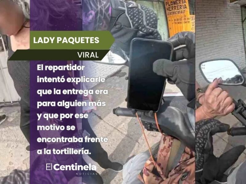 Adulta mayor roba celular de repartidor por no entregarle su paquete en Coacalco: ¿No sabes entender?”