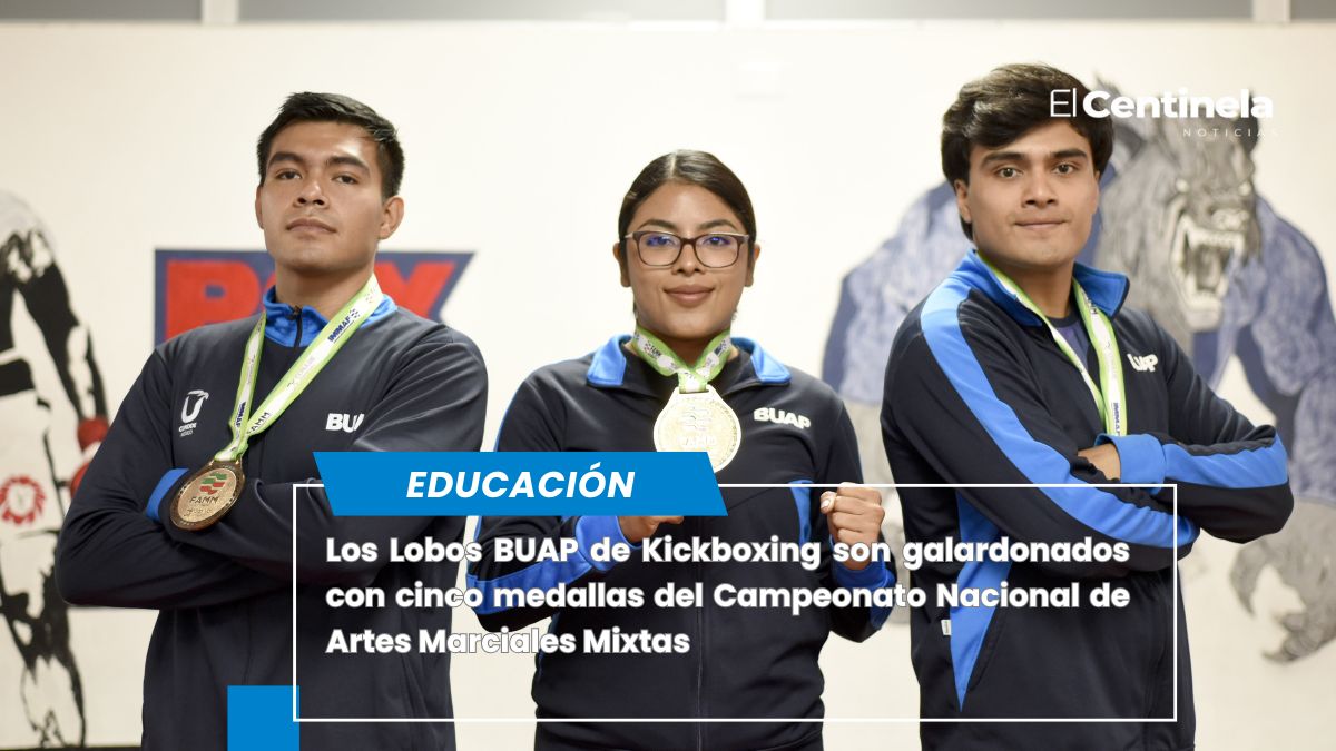 Lobos BUAP de Kickboxing se llevan a casa cinco medallas del Campeonato Nacional de Artes Marciales Mixtas