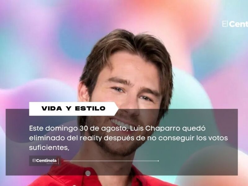 Luis Chaparro sale de la Casa de los Famosos