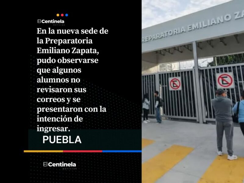 BUAP notificó que la Prepa Zapata abrirá el 17 de agosto, pero alumnos acudieron por desconocimiento