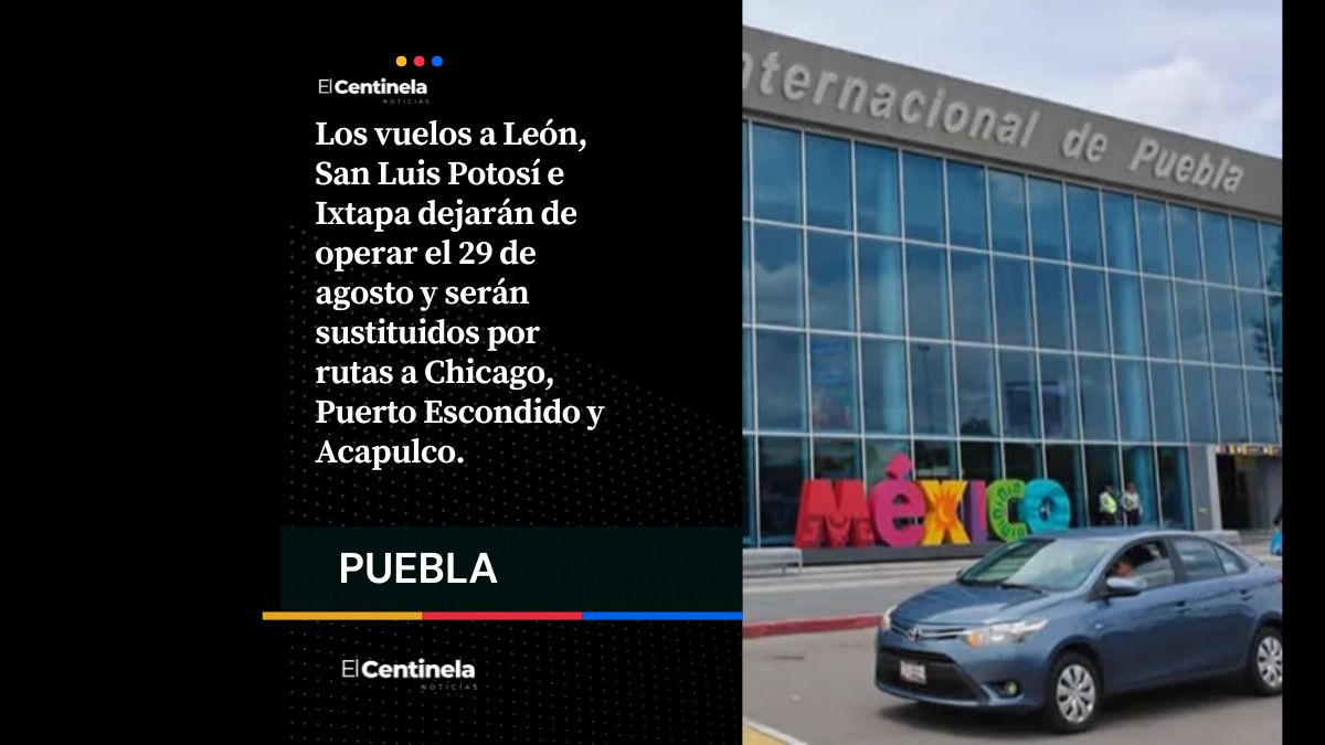Saca el traje de baño: Aeropuerto de Puebla estrenará vuelos a Chicago, Puerto Escondido y Acapulco