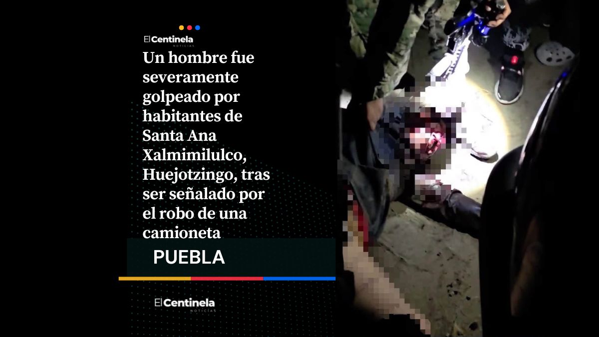 Casi linchan a hombre en Santa Ana Xalmimilulco, Huejotzingo, la Marina lo rescata tras robo de una camioneta