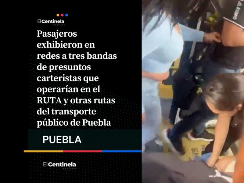 Abusado: Exhiben a tres bandas de carteristas en el RUTA, pasajeros hartos de los robos los confrontan