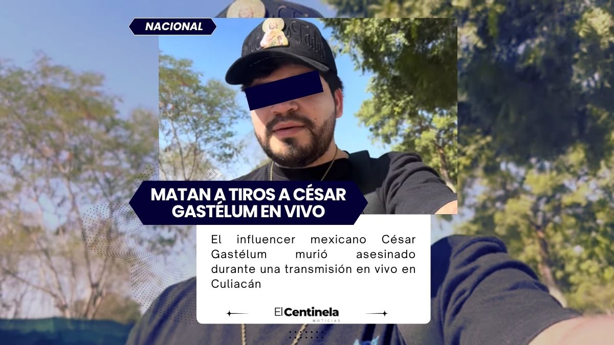 Influencer César Gastélum muere baleado durante transmisión en vivo en Culiacán