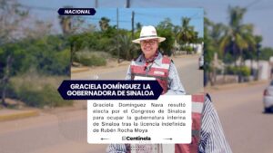 Graciela Domínguez Nava se convierte en la gobernadora interina de Sinaloa tras licencia de Rocha Moya